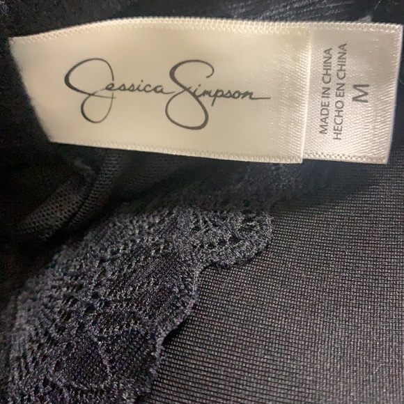 Jessica Simpson New With Tags Sheer Lacy Nighty Thing Set Padded Bra Size Medium - Picture 10 of 13